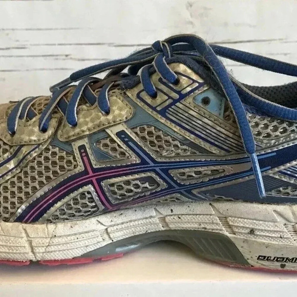 ASICS Women T3R5N Duomax GT-1000 Gel Gray Blue Athletic Running Shoes Size 8 - Picture 4 of 12